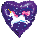 Flexmetal Folienballon Einhorn Violett  ø45cm...