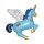 Flexmetal Folienballon Einhorn Blau 119cm unverpackt-1St