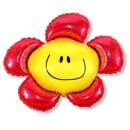 Flexmetal Folienballon Blume Rot 104cm unverpackt-1St