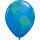 50 Luftballons Weltkugel &oslash;40cm