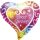 Luftballon Happy Birthday Herz Folie &oslash;45cm