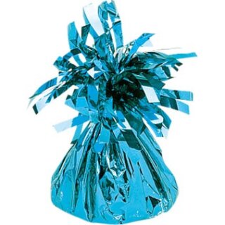 Globos Ballongewicht Puschel Blau-Hellblau 170g-1St