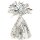 Globos Ballongewicht Puschel Silber 170 g-1St