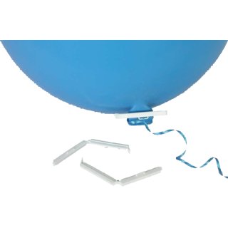 Ballonverschluss CLICK wei&szlig; 8 cm f&uuml;r Riesenballon &oslash;80-120 cm