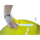 Zibi Ballonverschluss CLICK Weiß  8 cm für...