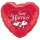 Qualatex Folienballon Just Married Tauben Rot  ø91cm-1St