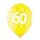 6 Luftballons -Zahl 60- Mix ø30cm