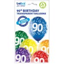 Belbal Premium Luftballon -Zahl 90- ø30cm Mix-6St