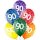 Belbal Premium Luftballon -Zahl 90- ø30cm Mix-6St