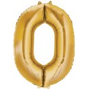 Luftballon -Zahl 0- Gold Folie ca 86cm