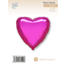 Flexmetal Folienballon Herz Fuchsia ø45cm-1St