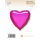 Flexmetal Folienballon Herz Fuchsia ø45cm-1St
