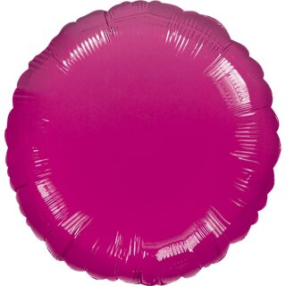 Anagram Folienballon Fuchsia-Pink ø45cm unverpackt-1St