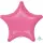 Anagram Folienballon Stern Pink ø45cm unverpackt-1St
