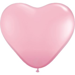 100 Herzballons Rosa ø40cm