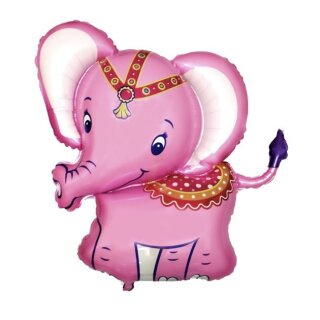 Flexmetal Folienballon Elefant Rosa 80cm unverpackt-1St