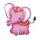 Flexmetal Folienballon Elefant Rosa 80cm unverpackt-1St
