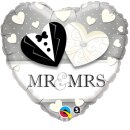Qualatex Folienballon Mr und Mrs  ø45cm-1St