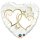 Herzballon Goldene Herzen Folie ø45cm