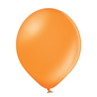 100 Luftballons Orange Metallic &oslash;12,5cm