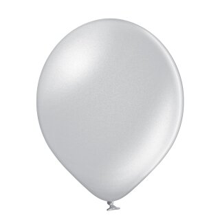 Belbal Premium Luftballon Silber ø12,5cm Metallic-100St