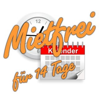 7 Tage mietfrei. Danach 15€ pro angefangener Monat.